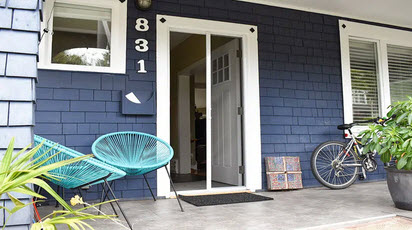 Mirage retractable screen on a single entry door